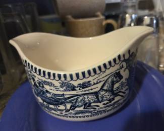 Currier and Ives Sleigh Ride Gravy Boat by Royal China