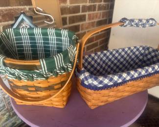 Vintage Longaberger signed baskets
