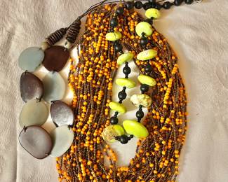 Multi Strand and Beaded Necklaces