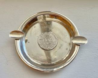 Sterling Silver México Coín Ashtray