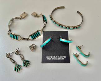 Turquoise and Sterling Silver Items