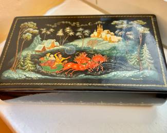 Vintage Signed Russia Lacquer Box