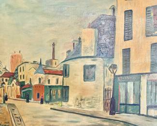 "La Rue du Mont-Cenis" by Arthur Neuman, 1949 - Apres M. Utrillo 