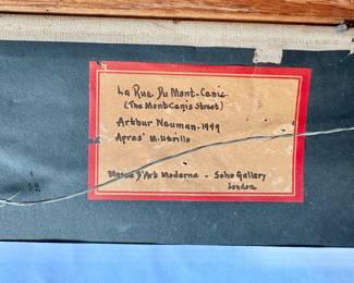 "La Rue du Mont-Cenis" by Arthur Neuman, 1949 - Apres M. Utrillo 