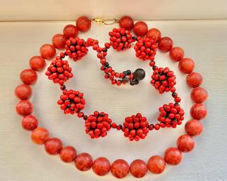 Orangey Red Necklaces