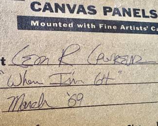 1969 Vintage Painting "When I'm 64"