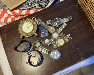 Watches, vintage watches, all different sizes, men and women’s