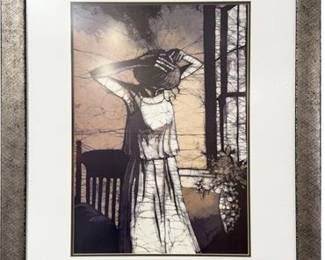 Lot 057   
J. Cline Signed, Batik