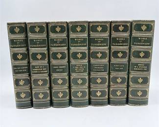 Lot 117-Col   
The Works of Ivan Turgenieff, 7 Volume Set, 1904