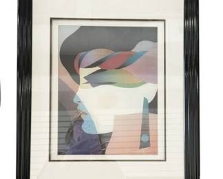 Lot 136  
Vision by Ned Moulton, Signed and Dated 91' Lithograph