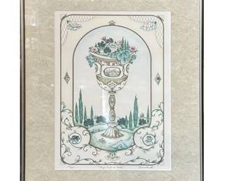 Lot 028-Rol   
Michael Muchnik, "My Cup is Full", Signed and Numbered Lithograph