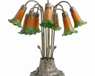 Lot 037   
Meyda Pond Lily 10-Light Table Lamp