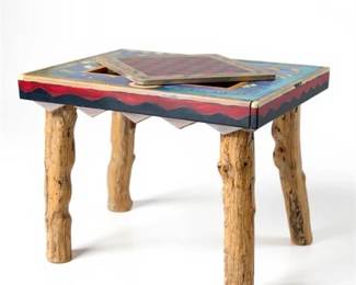 Lot 019   
Sticks Furniture, Custom Flip-Top Game Table