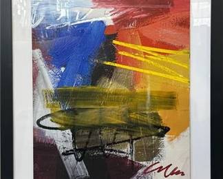 Lot 001-001  
Bruce Conforti, Cleveland Artist Signed Abstract