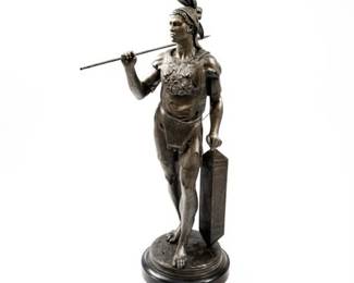 Lot 024-S  
Jean Jules Salmson (French, 1823 – 1902) "Guerrier des Amériques"