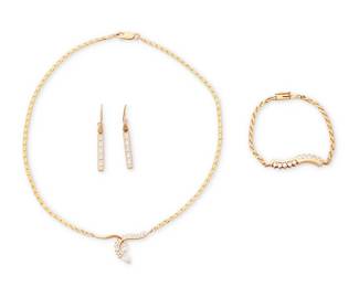 1112
Two Gold and Gem-Set Rings
Including a 14k gold floral design ring centering an oval garnet, together with an 18k gold scrolling motif ring featuring five oval opal cabochons
2 pieces

Sizes: 3 1/2 and 8 3/4
7.5 grams gross
Estimate: $800 - $1,200