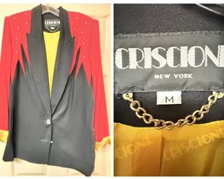 Criscione New York Western Style Rhinestone Blazer