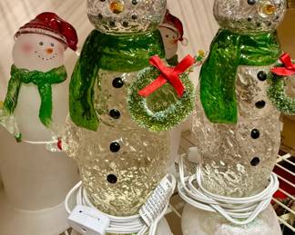 Lighted Snowman Christmas Decorations