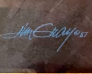 Jim Gray Smokies Evening Signed Limited Edition Lithograph second image