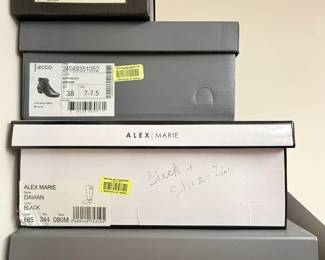 Assorted Womens Footwear Boxes - Cole Haan, Ecco, Alex Marie, Vince Camuto