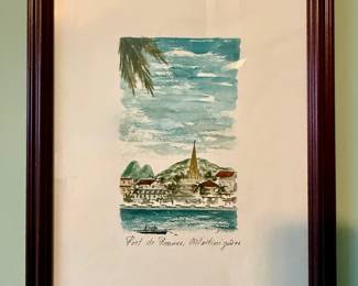 Framed Art of Fort de France, Martinique