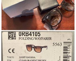 Ray Ban Folding Wayfarer Sunglasses and Case