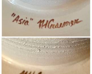 HandPainted Asia Plate by Nancy Helen Craemer