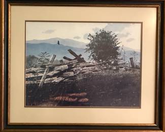 Limited Edition Print of Split Rail Fence by Ken Schultz (#116/350)