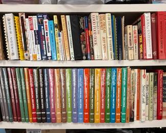 Collection of Cookbooks, including a Set of Cooking Light Annual Recipes Series