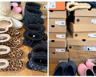 Assorted Womens Footwear Collection featuring UGG Slippers