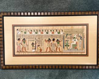 Framed Art titled "Final Judgment" or the "Weighing of the Heart"