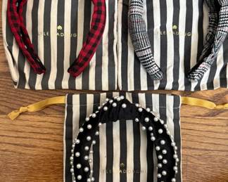 Lele Sadoughi Headbands in Buffalo Plaid, Houndstooth, and Pearl Embellished