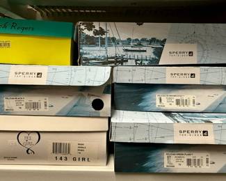 Assorted Womens Footwear Boxes - Sperry