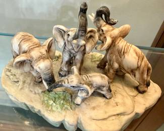 Goebel Elephant Family Porcelain Figurine