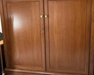 Wooden Media Cabinet with CD Storage