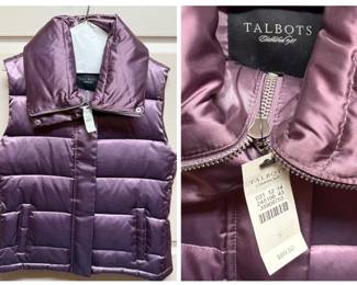 Talbots Womens Puffer Vest New with Tags