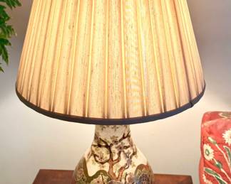 Japanese Satsuma Style Porcelain Vase Lamp