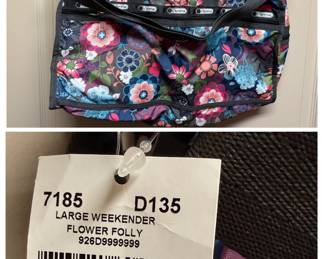 Large LeSportsac "Flower Folly" Weekender Bag