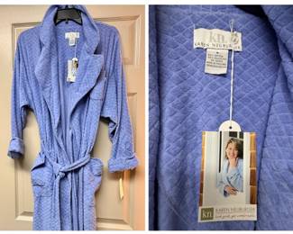 Karen Neuburger Quilted Cotton Blend Robe New with Tags