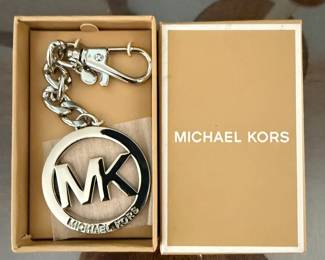 Michael Kors MK Logo Charm Keychain