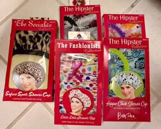 Collection of Multi Design Shower Caps