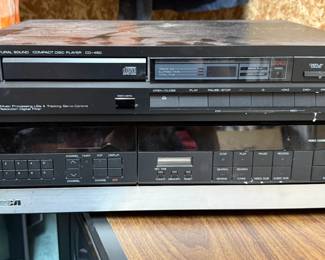 Yamaha Natural Sound Compact Disc Player and RCA Video Cassette Recorder