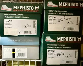 Assorted Womens Footwear Boxes - Nine West and Mephisto