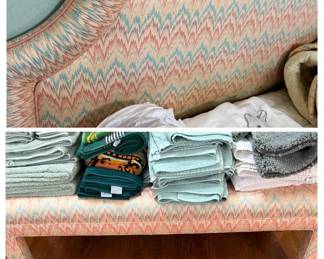 Custom Upholstered Headboard and Bench