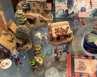 English Cottages and Animal Figurines