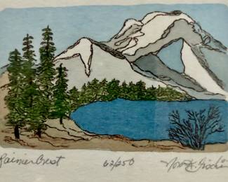 Limited Edition Art titled "Rainier Crest" (#62/250)