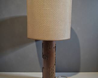 Mid Century Copper And Brass Roller Desk Lamp