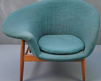 Mid Century Teak Hans Olsen Fried Egg Lounge Chair