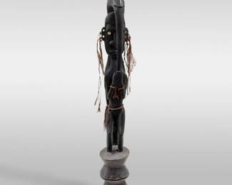 A Finely Carved Wooden Papua New Guinean Tribal Standing Figure