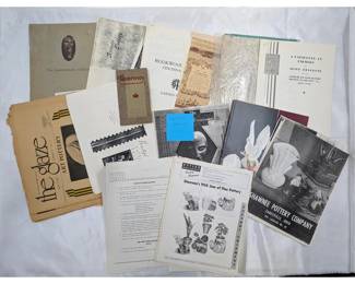 A Large 15lbs Lot Of Art Pottery Research Material, Most Photocopied